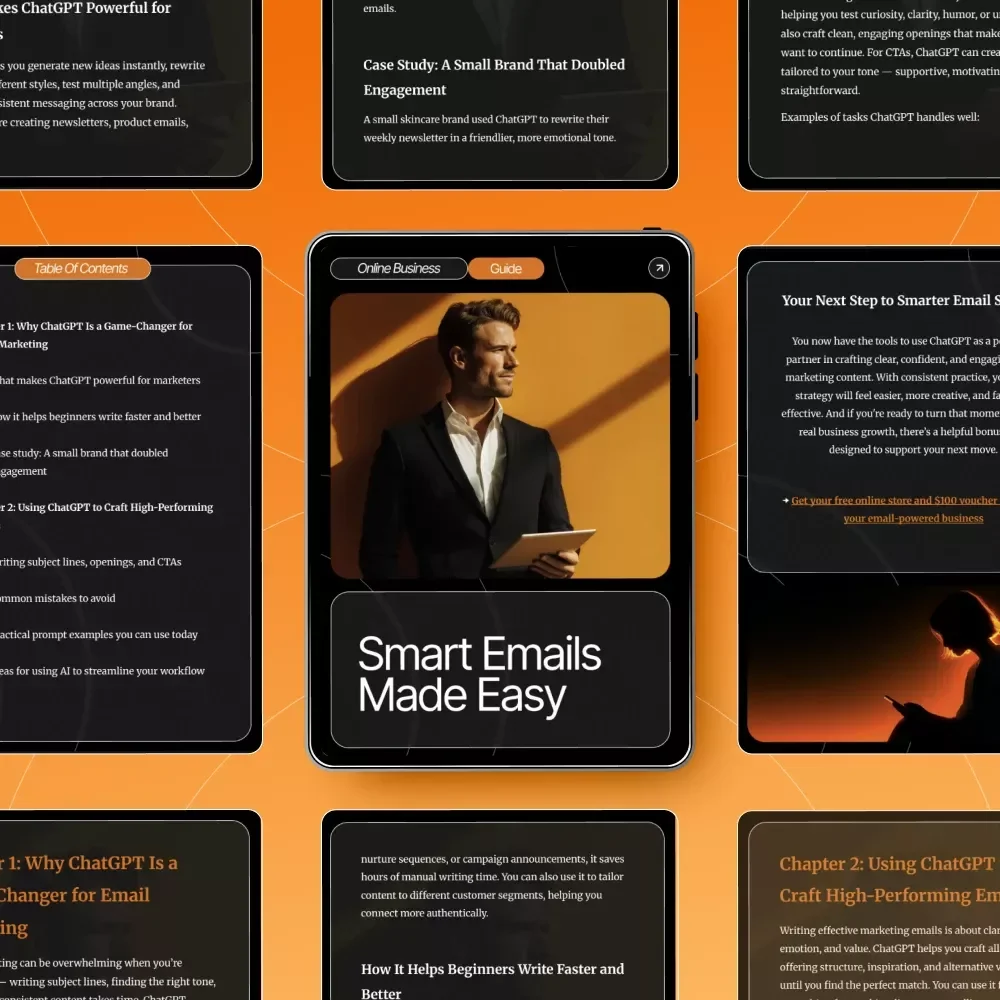 Smart Emails Made Easy | Step-by-Step Guide on How to Use ChatGPT for Email Marketing | Create, Automate, and Optimize High-Converting Email Campaigns | Digital Download for Creators and Entrepreneurs