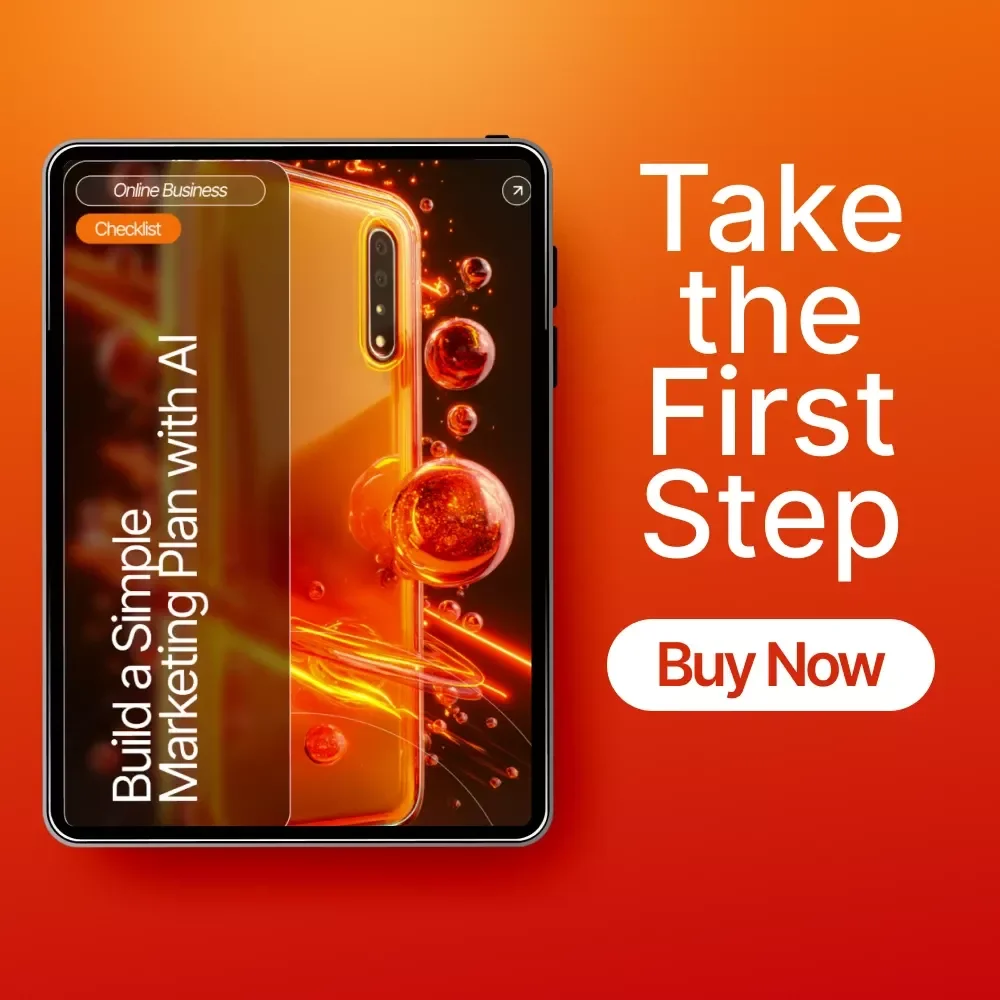 Build a Simple Marketing Plan with AI – Digital Marketing Guide, eBook & Checklist for Small Business Strategy, Content Planning & Goal Setting
