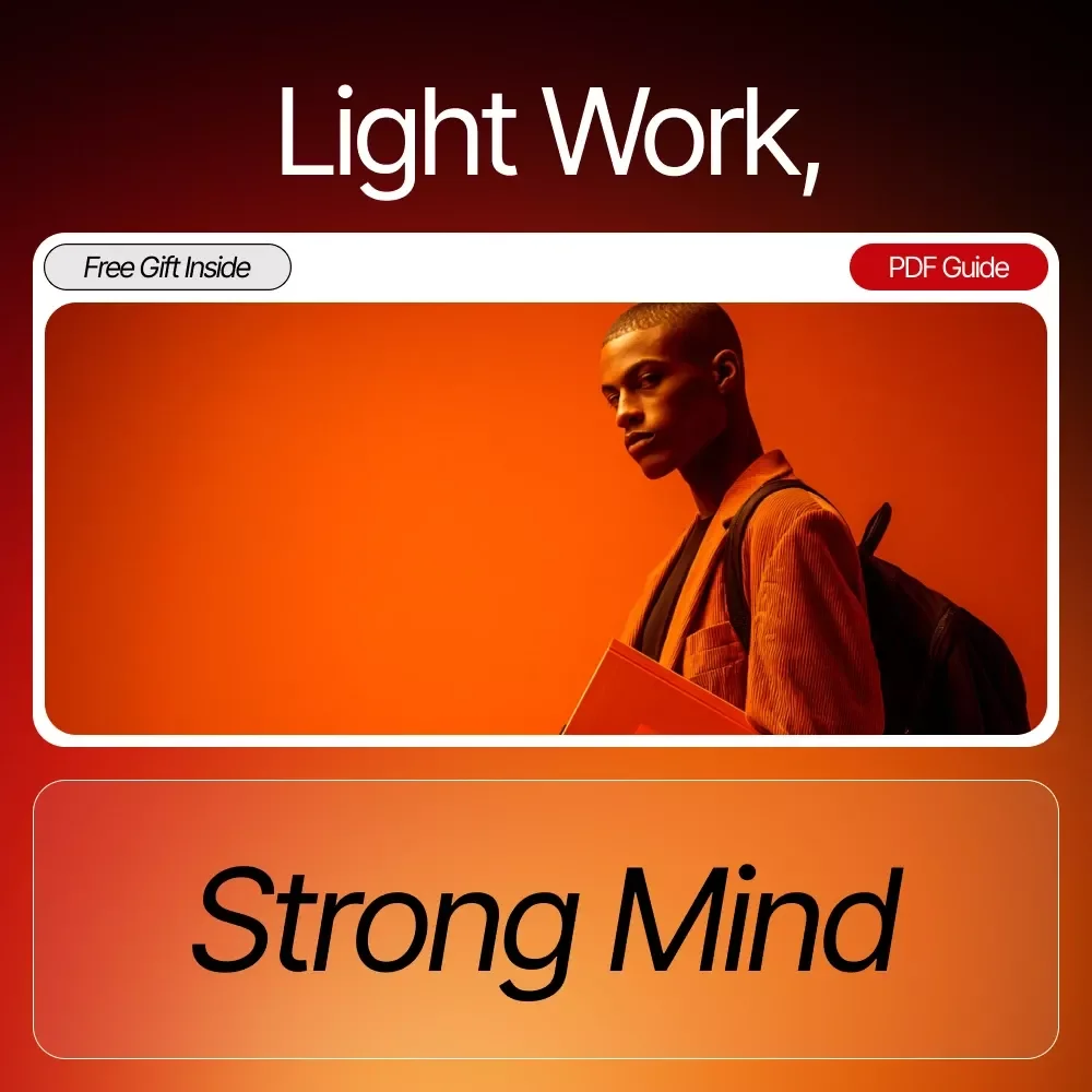 Light Work, Strong Mind — Solopreneur Guide for Balance, Productivity & How to Avoid Burnout as a Solopreneur | Digital Download | Stress-Reducing eBook for Entrepreneurs