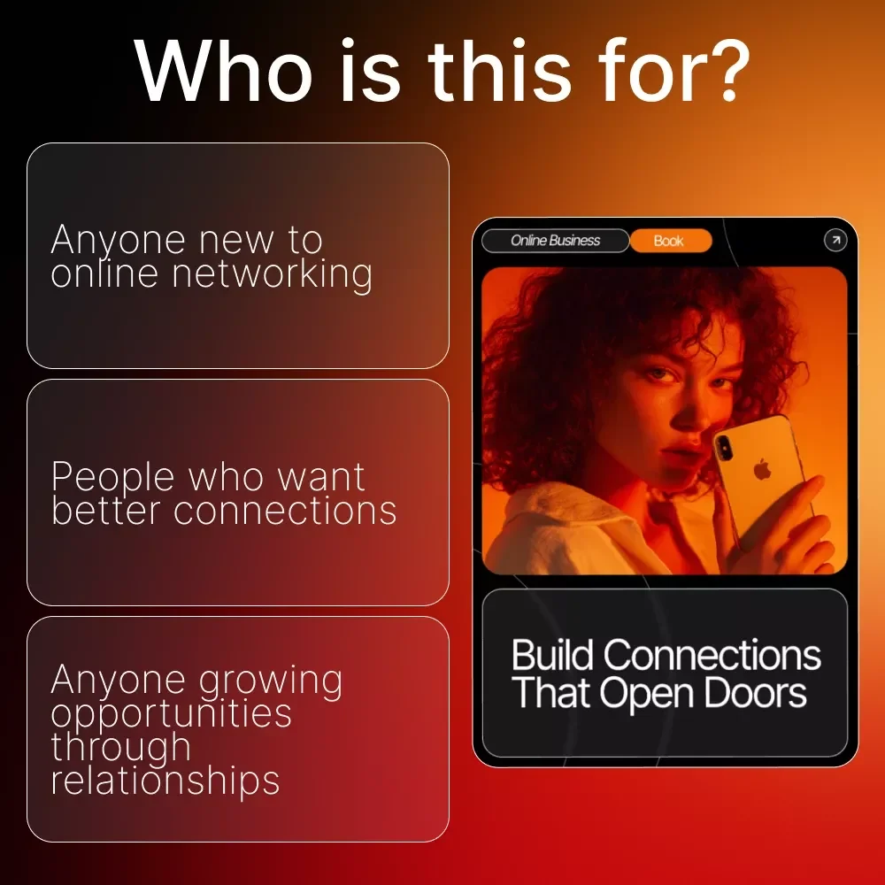 Build Connections That Open Doors | Networking eBook for Beginners | Digital Guide for How to Network Online Effectively | Professional Relationship-Building Workbook