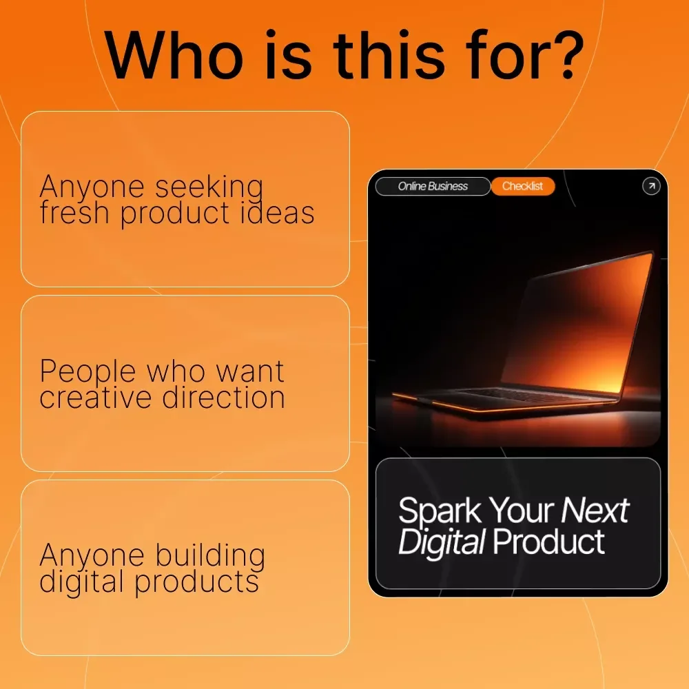 Spark Your Next Digital Product – Idea-Finding Checklist for Creators | how to find ideas for digital products | Digital Download for Entrepreneurs, Etsy Sellers & Content Creators