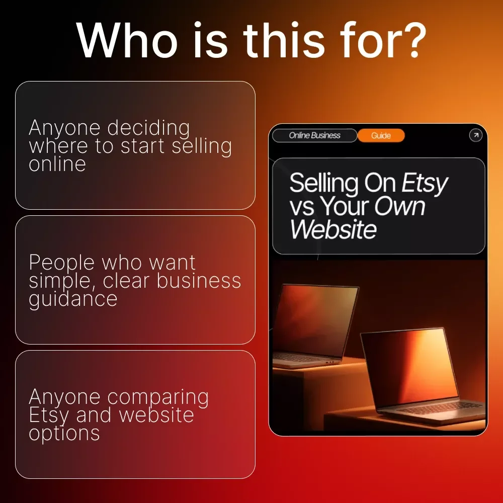 Selling On Etsy vs Your Own Website – Complete Seller’s Guide for Beginners | Digital Download | Etsy SEO Guide on selling on etsy vs your own website