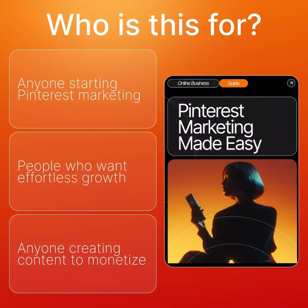 Pinterest Marketing Made Easy | Beginner-Friendly Pinterest Marketing Tips for Beginners Guide | Digital Download eBook for Pinterest Growth & Traffic