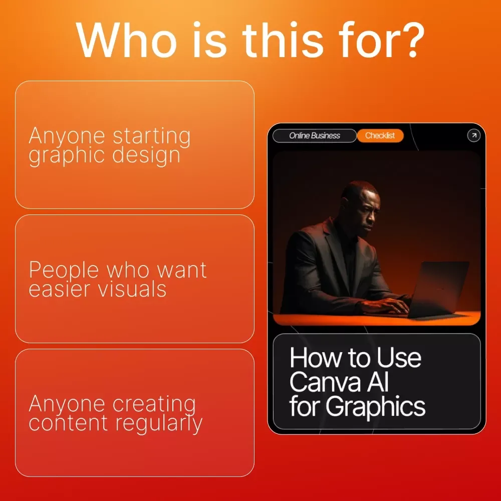 How to Use Canva AI for Graphics Checklist | Canva AI Guide for Beginners | Digital Download for Fast, Easy Graphic Design