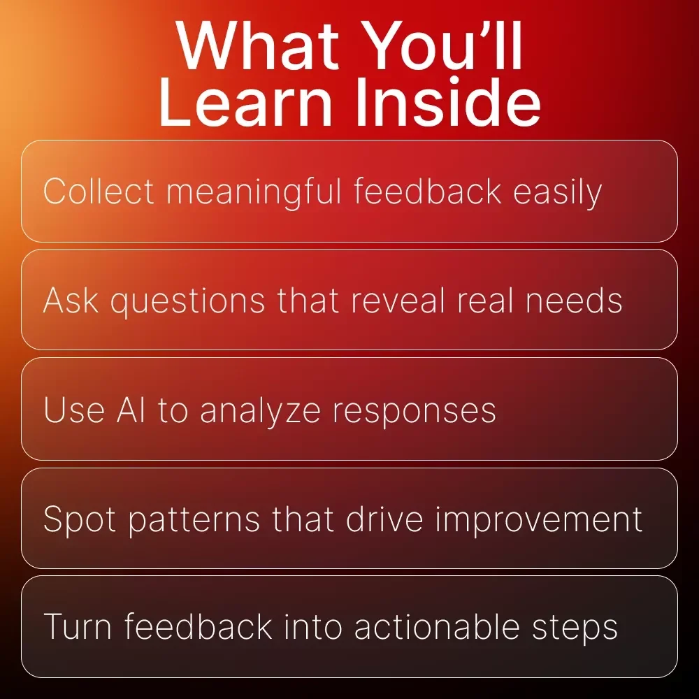 Feedback That Builds Better Business | Step-by-Step Guide on How to Use Customer Feedback to Improve | Learn to Collect, Analyze, and Act on Insights | Digital Download for Entrepreneurs and Small Business Owners