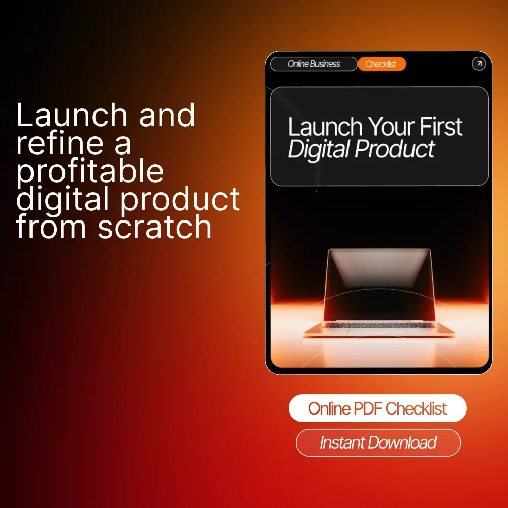 Launch Your First Digital Product Checklist | how to create a digital product to sell | Step-by-Step Beginner Guide for Coaches, Creators & Entrepreneurs