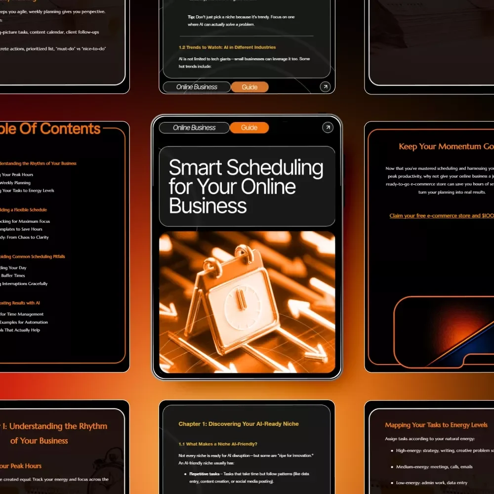 Smart Scheduling for Your Online Business: The Ultimate Guide to Scheduling Ideas for Success