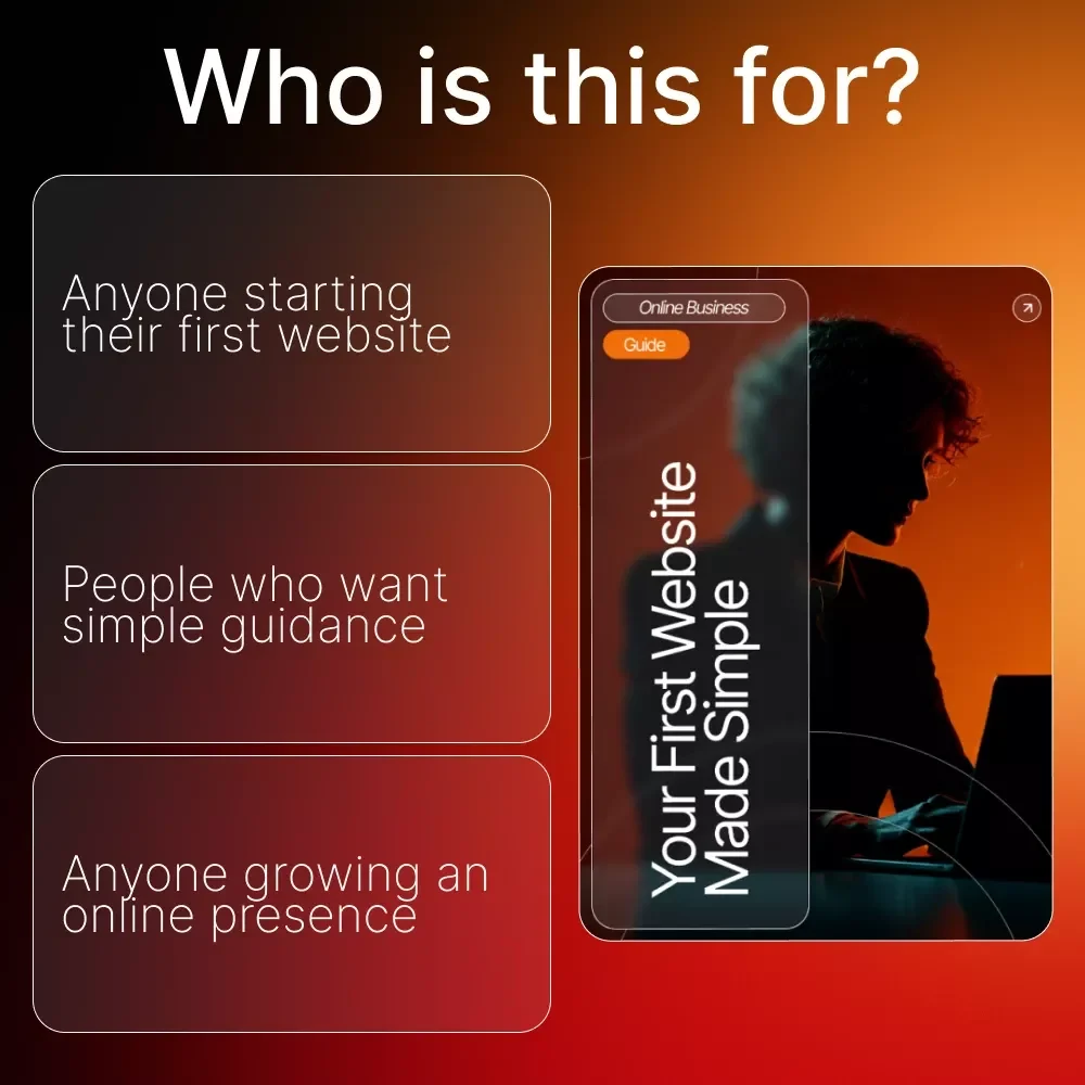 Your First Website Made Simple – Beginner-Friendly Guide | Learn How to Set Up a Simple Website for Free | Step-by-Step eBook for New Creators