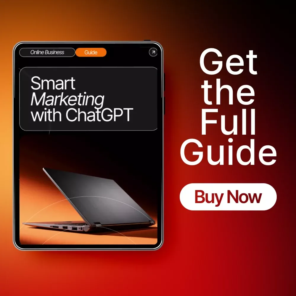 Smart Marketing with ChatGPT — Digital Guide for Entrepreneurs, Content Creators & Small Businesses | how to use chatgpt for marketing | AI Marketing Workbook & Prompt Pack