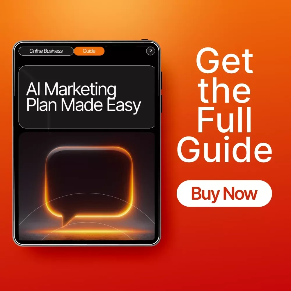 AI Marketing Plan Made Easy | Digital Download | Marketing Strategy Guide | AI Marketing Planner | eBook & Checklist for Small Business Owners