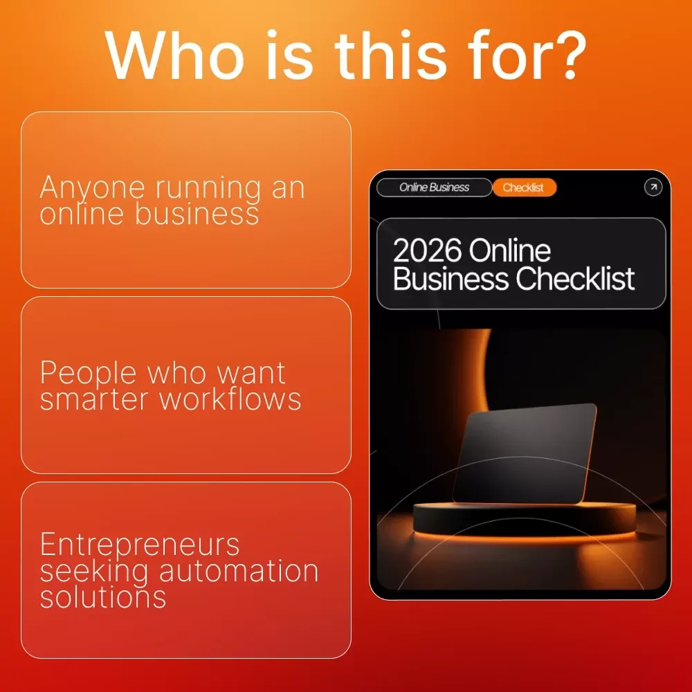 2026 Online Business Checklist: AI Automation Ideas for Online Business Success