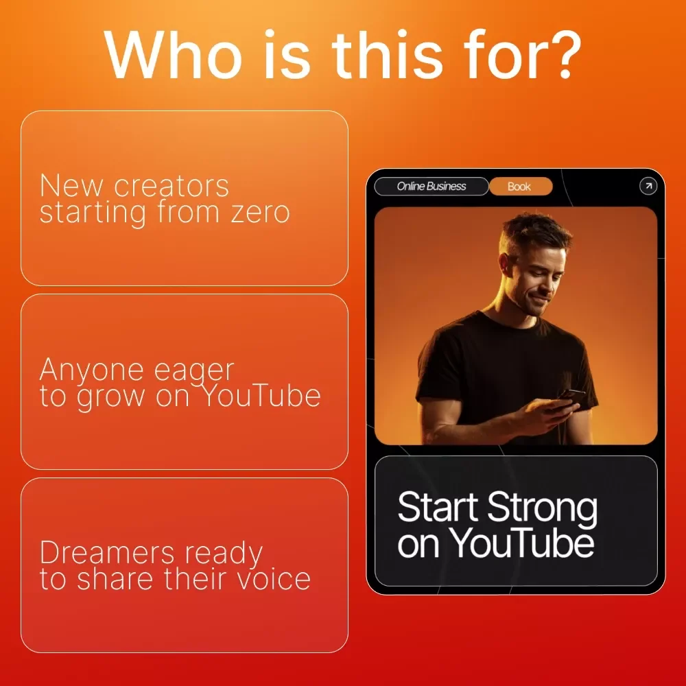 Start Strong on YouTube | Step-by-Step eBook for YouTube Online Business Basics for Beginners | Learn How to Build, Grow, and Monetize Your Channel Fast | Digital Download Guide