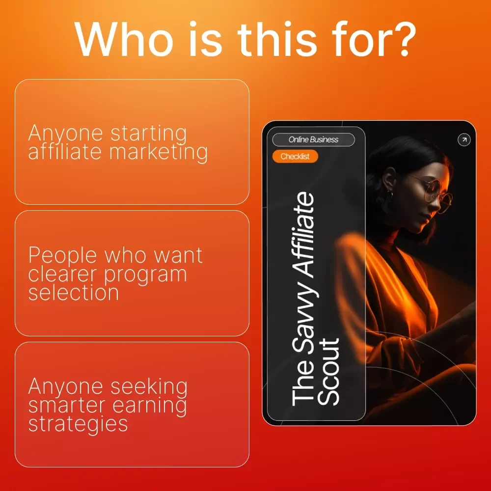 The Savvy Affiliate Scout – Affiliate Marketing Guide eBook, Niche Research Workbook, Beginner-Friendly Digital Download for Finding High-Profit Affiliate Program