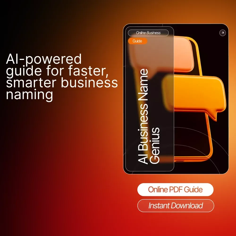 AI Business Name Genius | Digital Download eBook Guide for Creative Branding, Business Name Ideas, AI Brainstorming, Entrepreneur Startup Naming Checklist