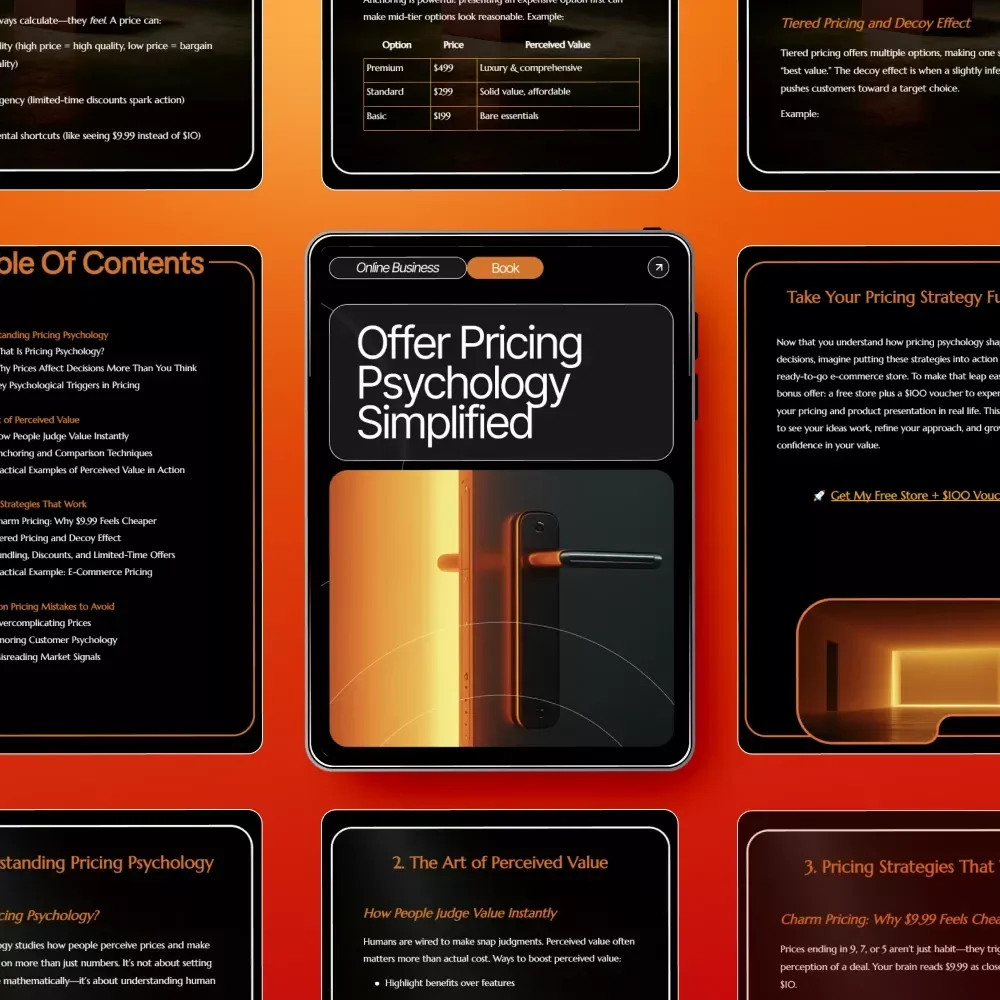 Offer Pricing Psychology Simplified | Digital eBook for Entrepreneurs & Creators | Master offer pricing psychology simplified to Boost Sales & Conversions | AI-Driven Strategies & Real Case Studies | Instant Download PDF