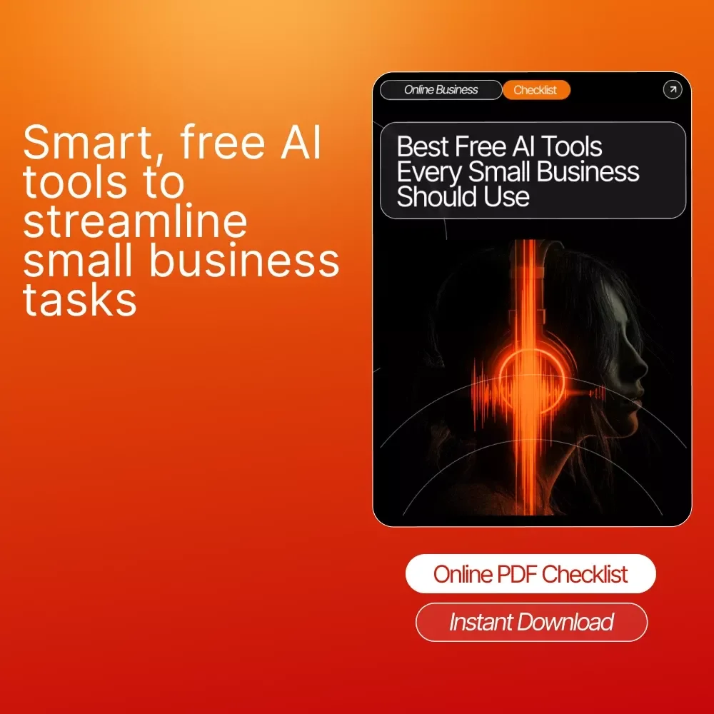 Best Free AI Tools Every Small Business Should Use | Small Business AI Checklist, Productivity Guide, Free AI Tool List, Digital Download SEO Resource