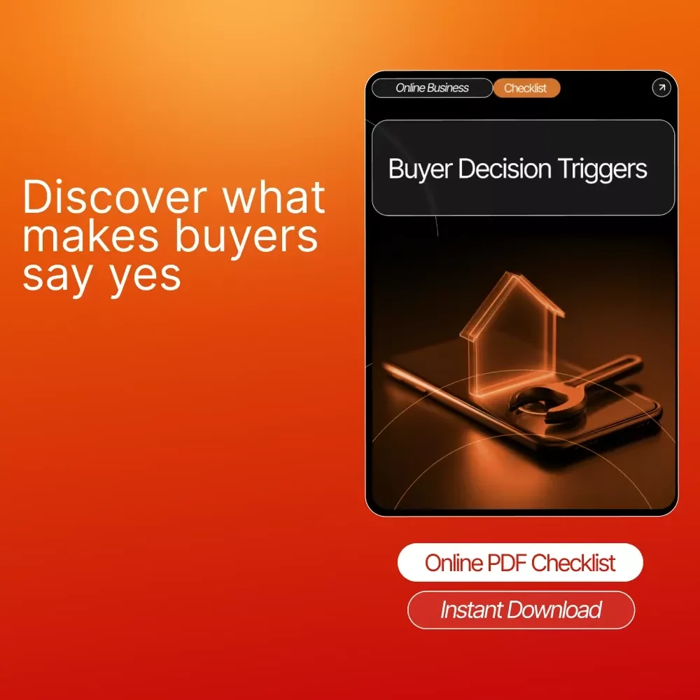 Buyer Decision Triggers | Psychology-Based Sales Checklist for Marketers, Creators & Entrepreneurs | Learn Key Buyer Decision Triggers to Increase Conversions