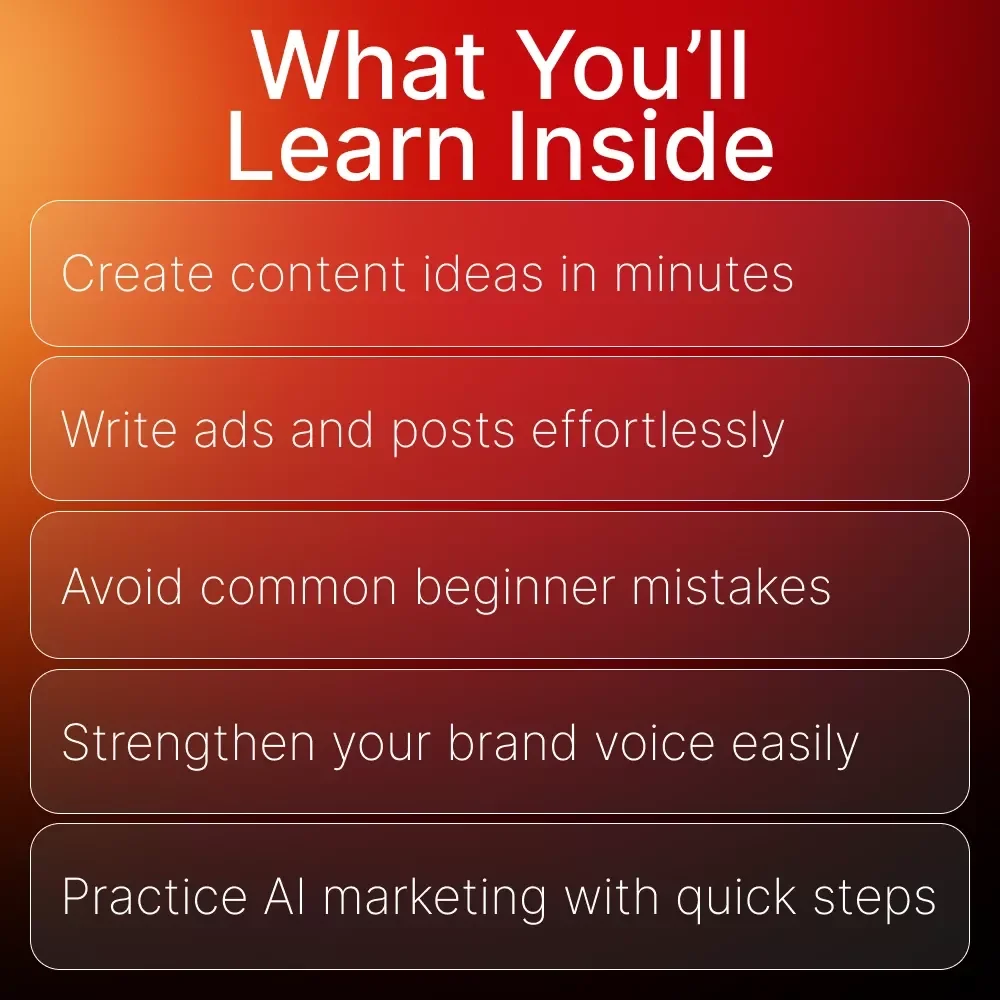 Smart Marketing with ChatGPT — Digital Guide for Entrepreneurs, Content Creators & Small Businesses | how to use chatgpt for marketing | AI Marketing Workbook & Prompt Pack