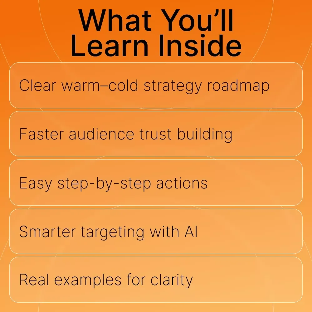 Warm vs Cold Audience Strategies | Marketing Guide for Creators, Coaches & Small Businesses | Learn How to Master Warm Audience vs Cold Audience Engagement