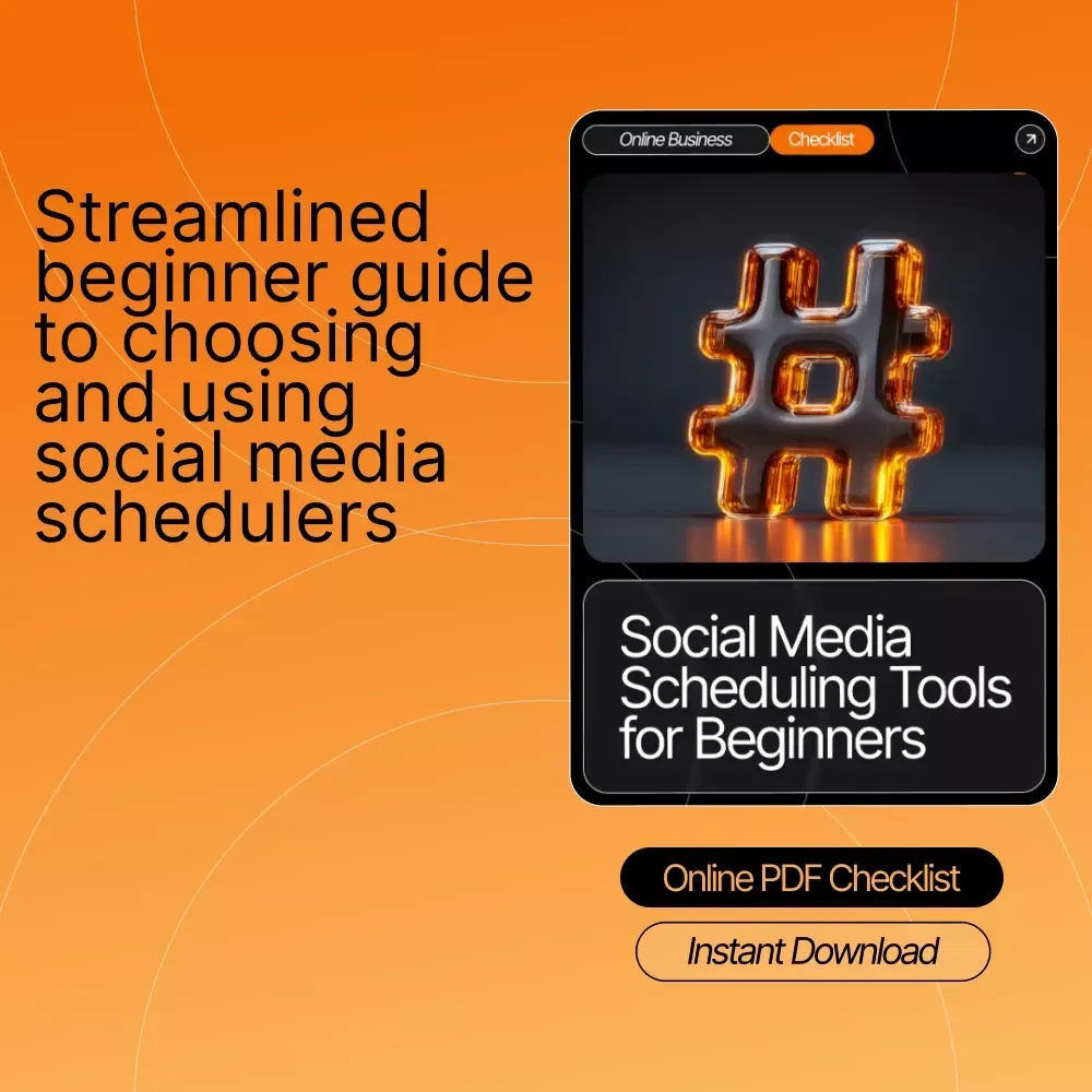 Social Media Scheduling Tools for Beginners Checklist | Easy Planning Guide for New Creators | Digital Download for Streamlined Posting Workflow | Social Media Scheduling Tools for Beginners