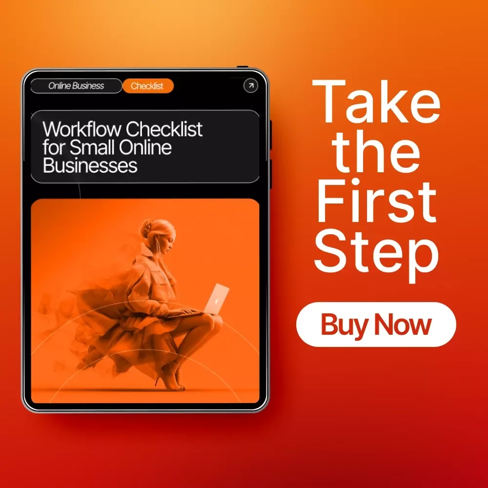 Workflow Checklist for Small Online Businesses – Ultimate Productivity Planner, Small Biz Workflow Examples, Digital Download Checklist for Entrepreneurs