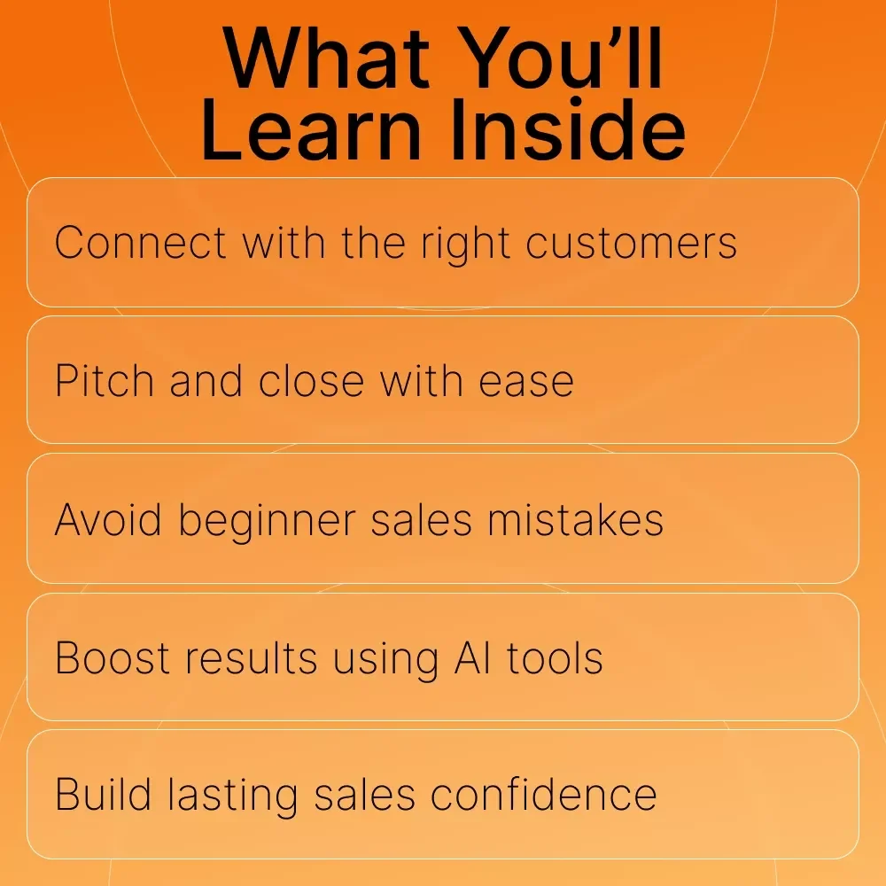 A Beginner’s Guide to Sales Success | Digital eBook for Entrepreneurs, Creators & Side Hustlers | Learn sales basics for beginners with Real Examples, Tools & AI Tips | Instant Download PDF