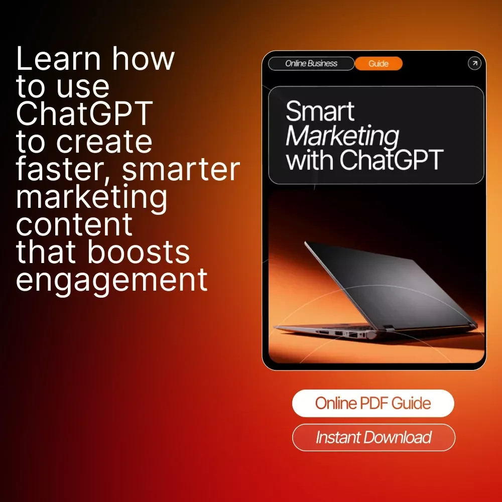 Smart Marketing with ChatGPT — Digital Guide for Entrepreneurs, Content Creators & Small Businesses | how to use chatgpt for marketing | AI Marketing Workbook & Prompt Pack