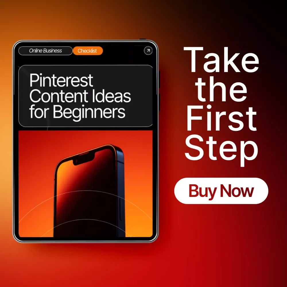 Pinterest Content Ideas for Beginners Checklist | SEO-Friendly Digital Download for Easy Pin Planning | Pinterest Content Ideas for Beginners Guide
