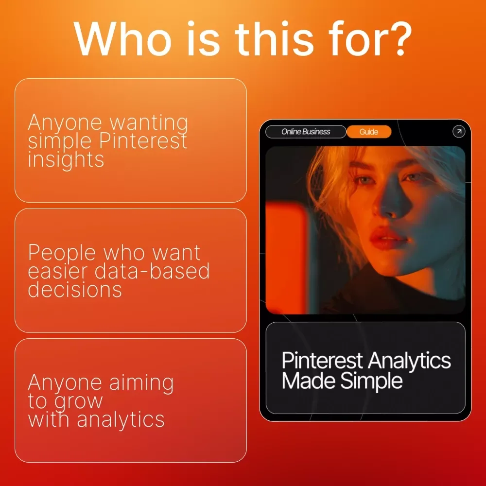 Pinterest Analytics Made Simple | Printable Guide for Beginners | Pinterest Analytics Explained | Digital Download for Creators & Small Business