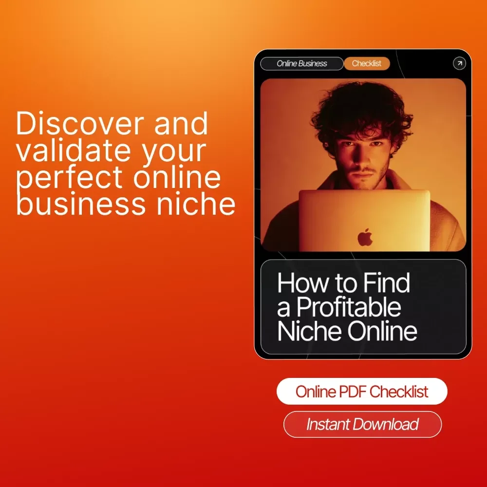 How to Find a Profitable Niche Online | Step-by-Step Checklist to Discover, Validate, and Choose the Right Niche for Your Online Business | Digital Download for Beginners and Entrepreneurs