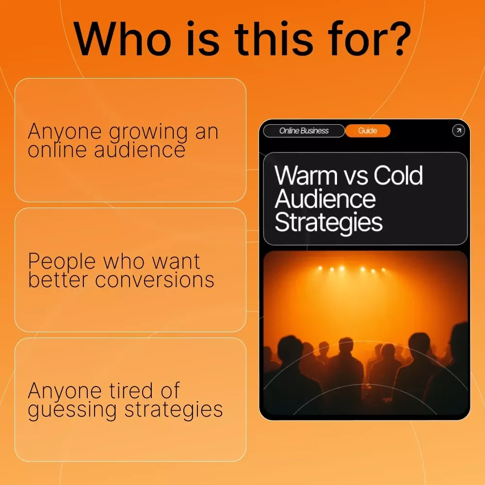 Warm vs Cold Audience Strategies | Marketing Guide for Creators, Coaches & Small Businesses | Learn How to Master Warm Audience vs Cold Audience Engagement