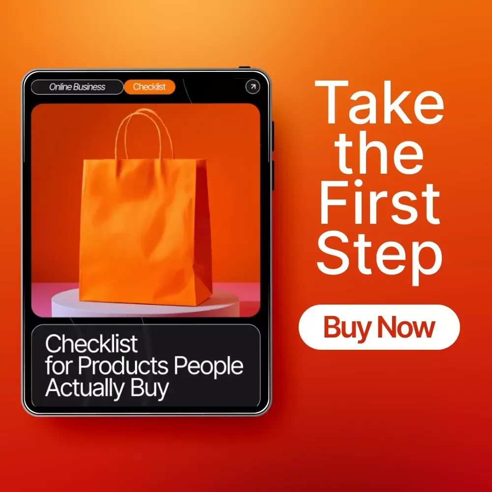 Checklist for Products People Actually Buy | High-Demand Affiliate Product Research Guide | Etsy-Style Digital Download for Finding Affiliate Products People Actually Buy