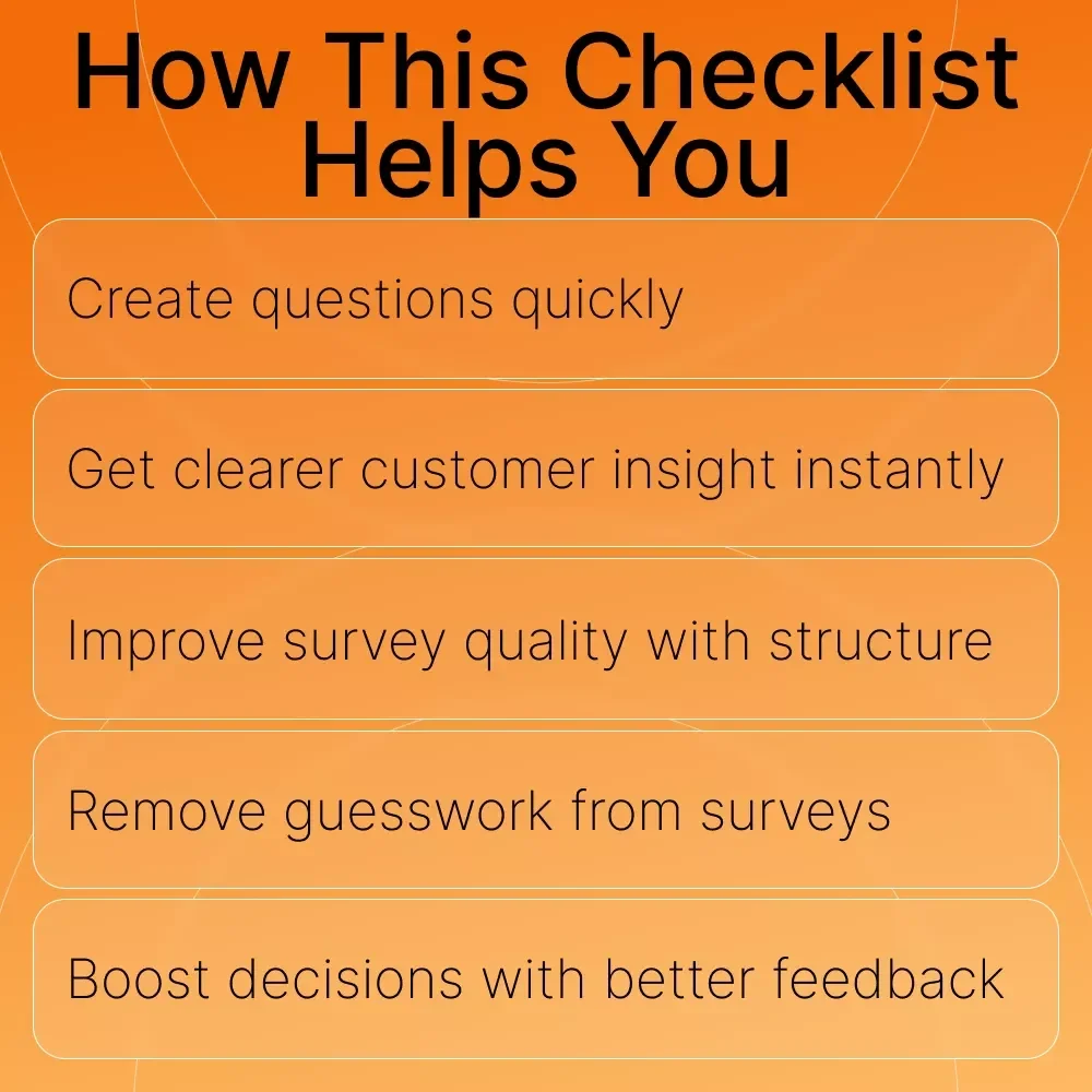 Create Better Customer Survey Questions with AI | Editable Checklist, Survey Writing Guide, Customer Feedback Template, Digital Download