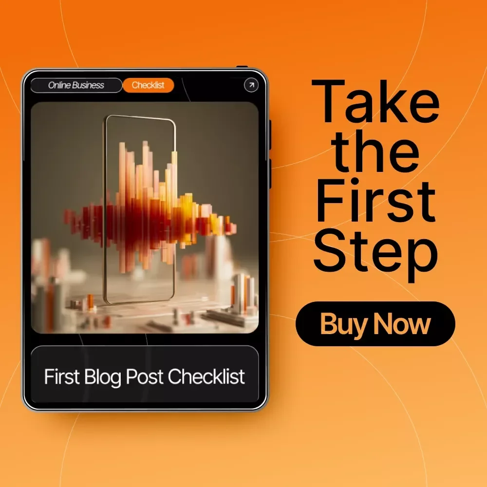 First Blog Post Checklist | Beginner-Friendly Blogging Guide for New Writers | how to write your first blog post Digital Download