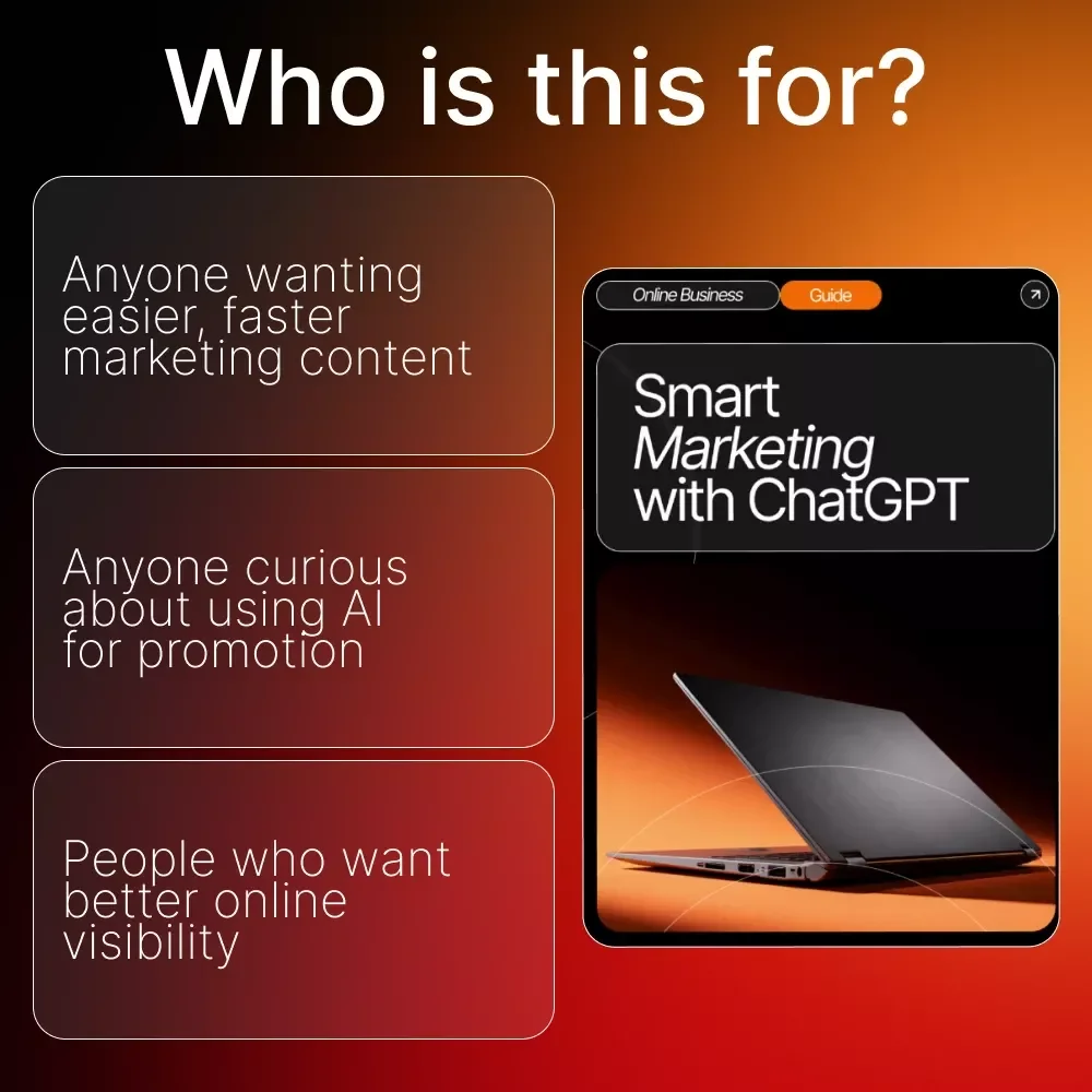 Smart Marketing with ChatGPT — Digital Guide for Entrepreneurs, Content Creators & Small Businesses | how to use chatgpt for marketing | AI Marketing Workbook & Prompt Pack