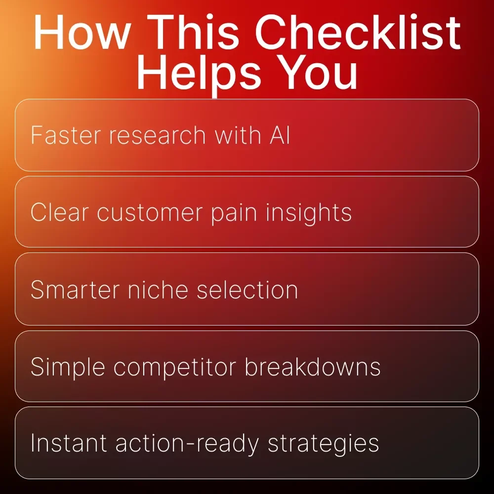 AI Market Research Kickstart – How to Use AI for Market Research Checklist, Digital Download for Entrepreneurs, Small Business & Creators