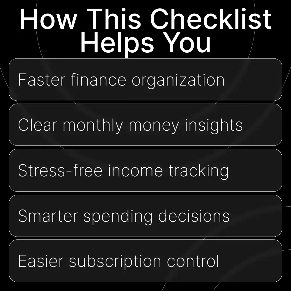 Smart Money Tracker | Printable & Digital Checklist for Entrepreneurs, Side-Hustlers & Small Business Owners | Free Tools to Track Business Income and Expenses | Simple Finance Organization & Budget Workflow Guide