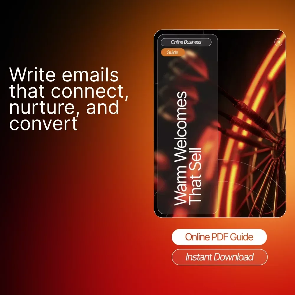 Warm Welcomes That Sell | Step-by-Step Guide on How to Write a Welcome Email Sequence | Build Trust, Boost Conversions, and Grow Your Audience | Digital Download for Creators and Entrepreneurs