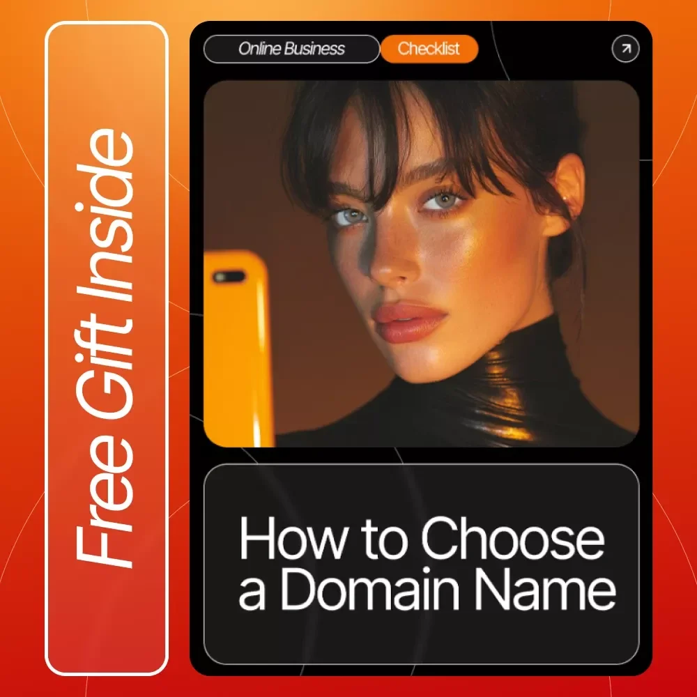 How to Choose a Domain Name Checklist | SEO-Friendly Digital Download for Entrepreneurs, Small Business Owners, and Creators | Brand Naming Guide for Beginners