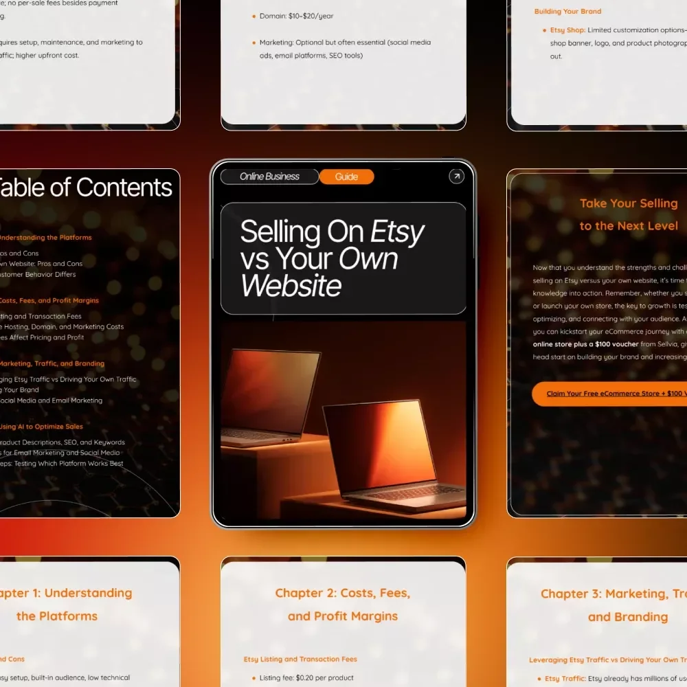 Selling On Etsy vs Your Own Website – Complete Seller’s Guide for Beginners | Digital Download | Etsy SEO Guide on selling on etsy vs your own website
