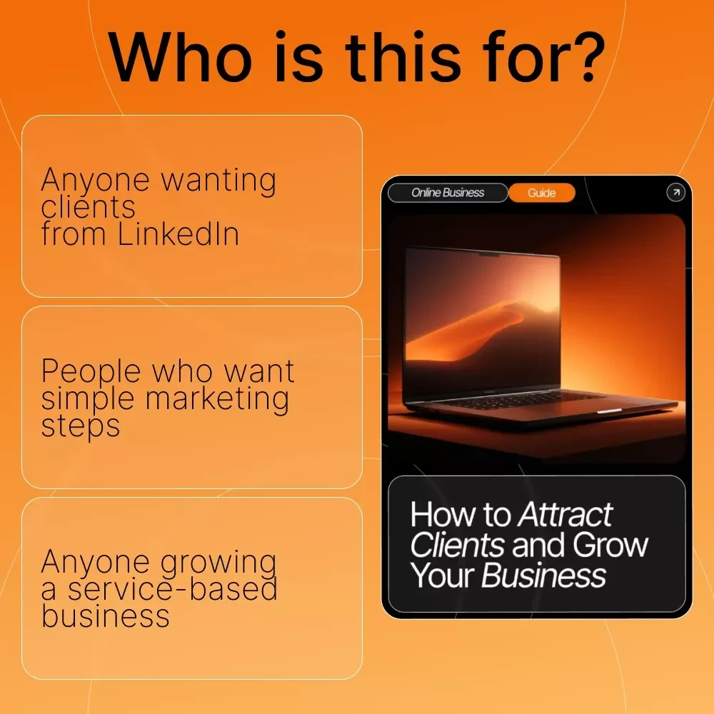 How to Attract Clients and Grow Your Business | LinkedIn Client Acquisition Guide | Digital Download for Entrepreneurs, Coaches & Freelancers | how to use linkedin to get clients