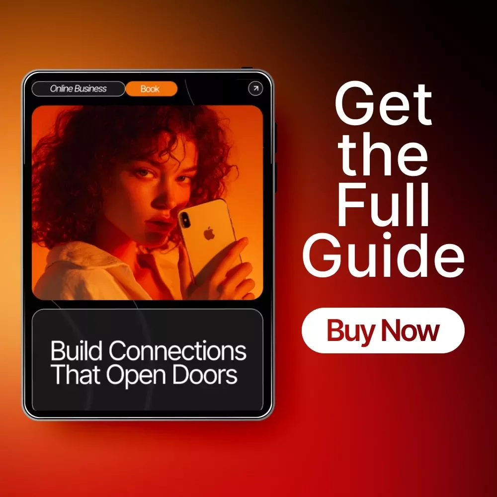 Build Connections That Open Doors | Networking eBook for Beginners | Digital Guide for How to Network Online Effectively | Professional Relationship-Building Workbook