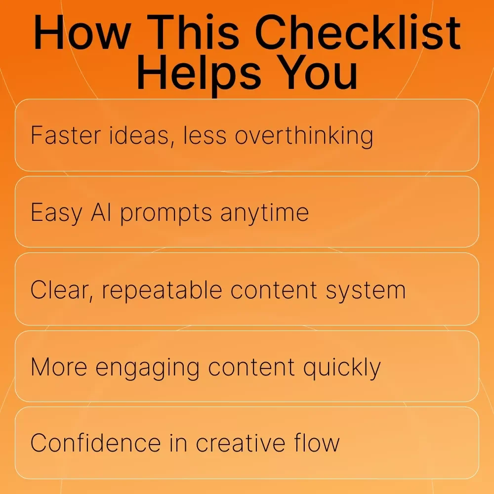 Spark Smart Ideas – AI-Powered Content Brainstorming Checklist for Creators, Coaches & Online Entrepreneurs | Digital Download for Faster Content Creation | ai for brainstorming content ideas