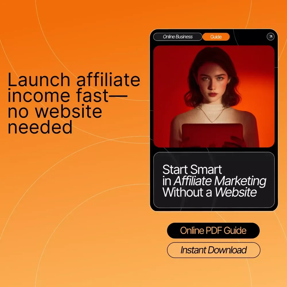 Start Smart in Affiliate Marketing Without a Website | Beginner-Friendly Digital Download Guide for No-Website Affiliate Marketing, Passive Income, Online Business Success