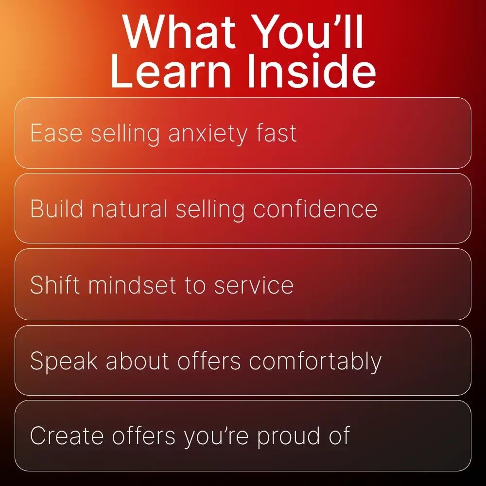 Sell With Confidence, Not Fear – Overcome the Fear of Selling eBook | Mindset Guide for New Entrepreneurs | How to Overcome Fear of Selling