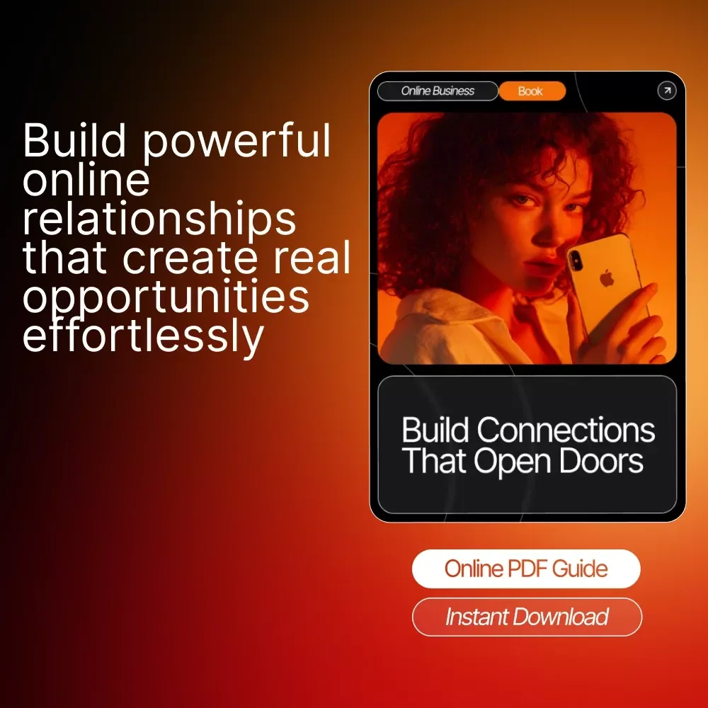 Build Connections That Open Doors | Networking eBook for Beginners | Digital Guide for How to Network Online Effectively | Professional Relationship-Building Workbook