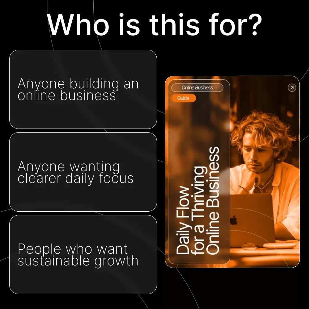 Daily Flow for a Thriving Online Business | Ultimate Guide for Daily Tasks for Running an Online Business | Productivity Planner for Entrepreneurs & Creators