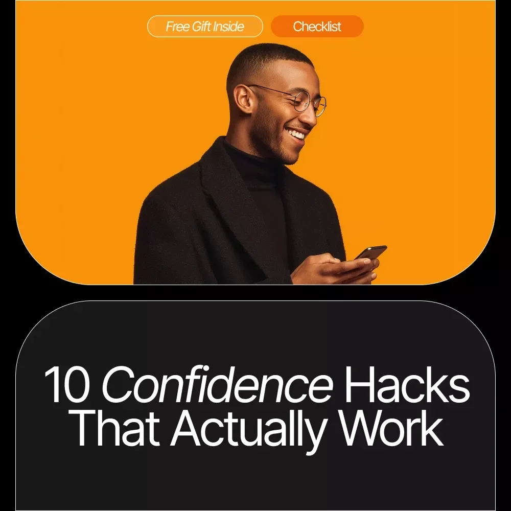 10 Confidence Hacks That Actually Work | Boost Your Sales Confidence Instantly | Printable Checklist for Entrepreneurs, Creators & Side Hustlers | Proven sales confidence tips for Everyday Wins