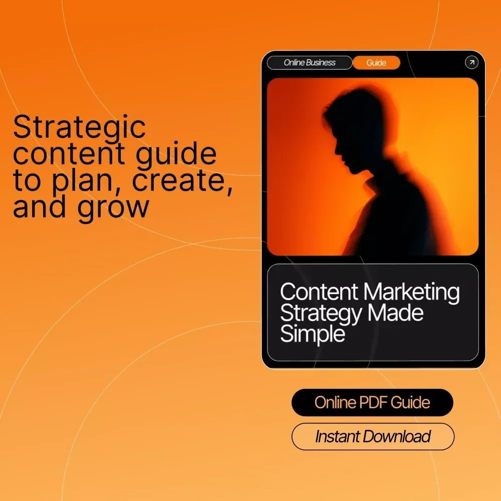 Content Marketing Strategy Made Simple – Digital Download Guide for Entrepreneurs, Coaches, Small Businesses, Bloggers, and Creators | Content Marketing Plan | Content Strategy eBook | AI Content Prompts