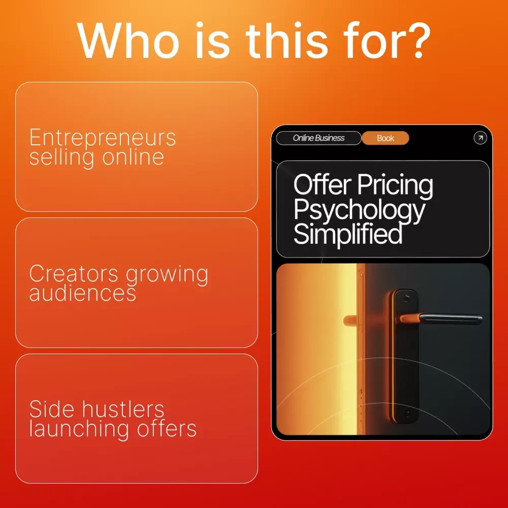 Offer Pricing Psychology Simplified | Digital eBook for Entrepreneurs & Creators | Master offer pricing psychology simplified to Boost Sales & Conversions | AI-Driven Strategies & Real Case Studies | Instant Download PDF